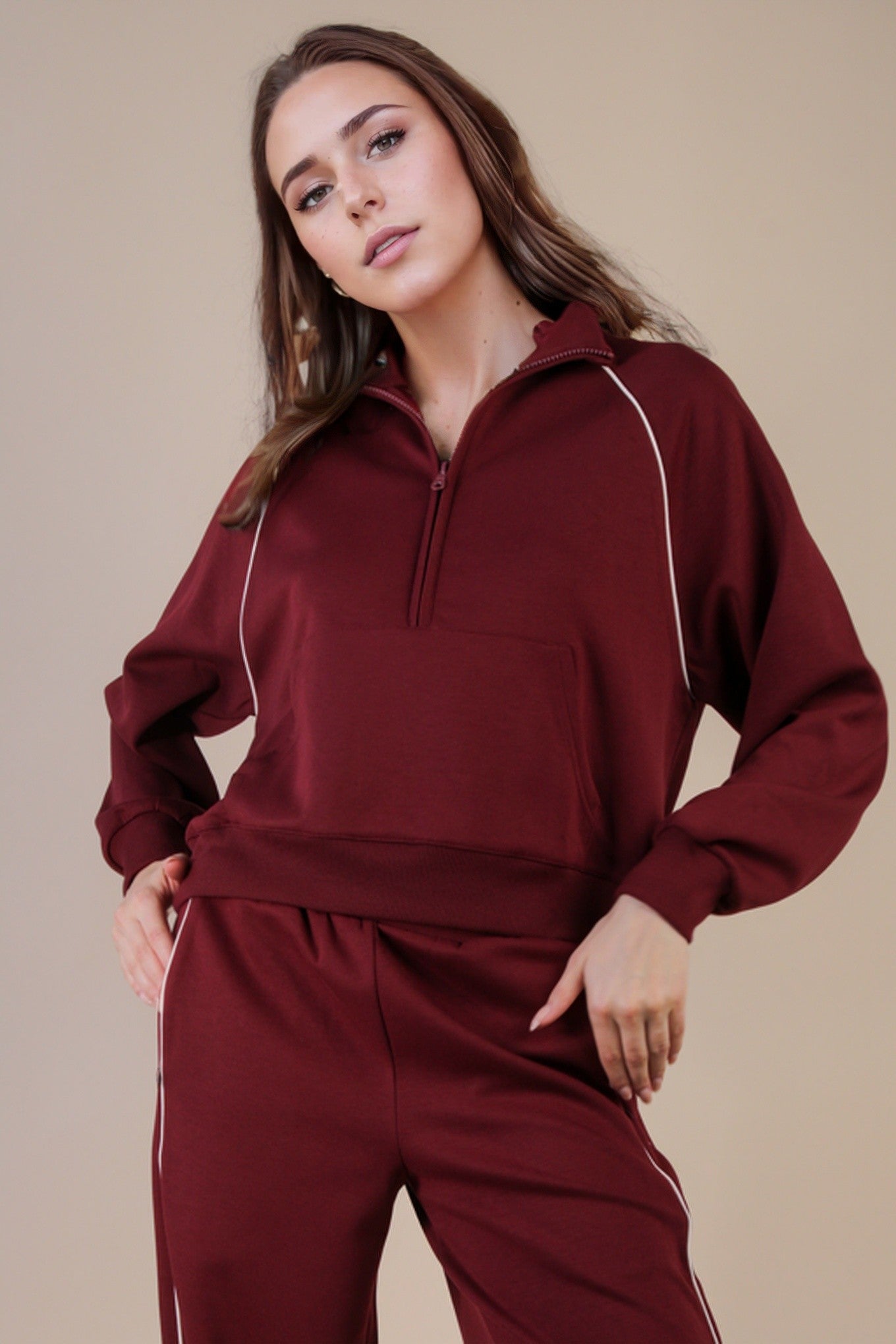 Casey Zip Up Set - Top