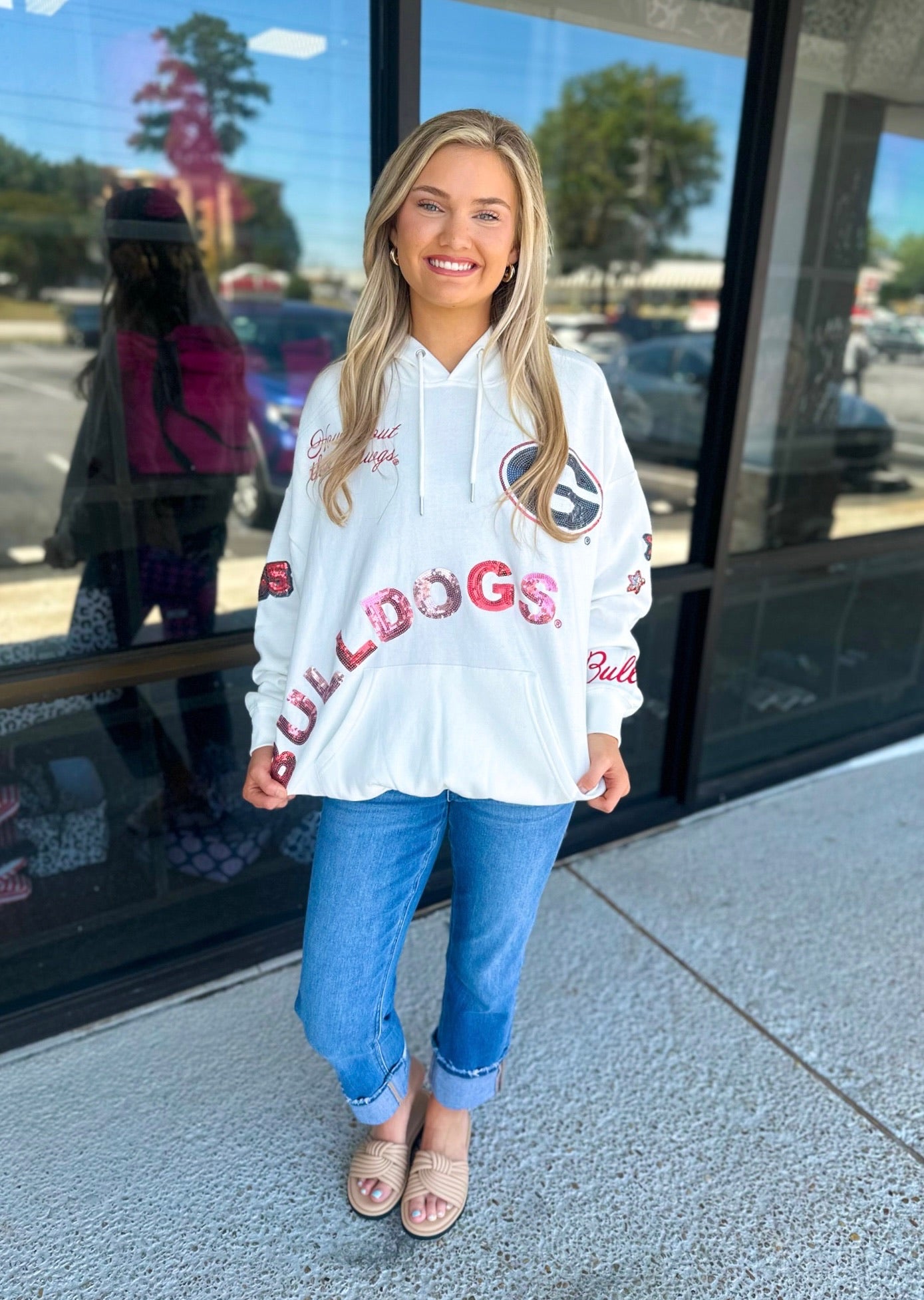 UGA All Over Sequin Hoodie