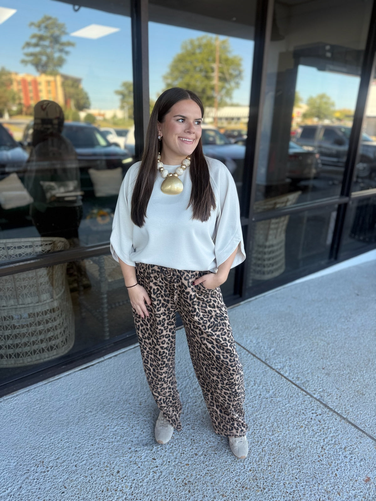Cozy Little Moments Top - ecru