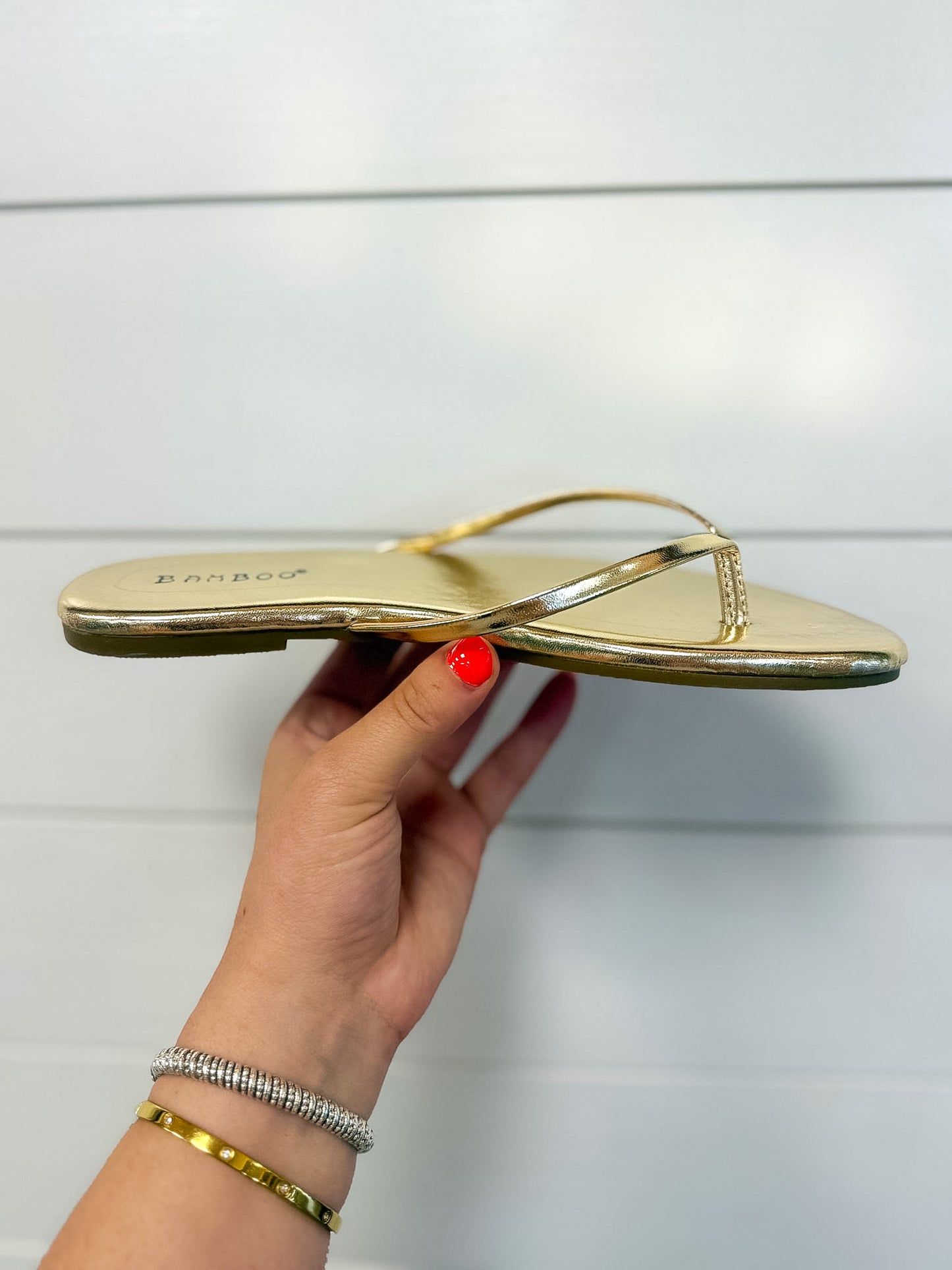 Squishy Flip Flops - Gold