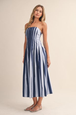 Gameday Flare Midi - navy mix