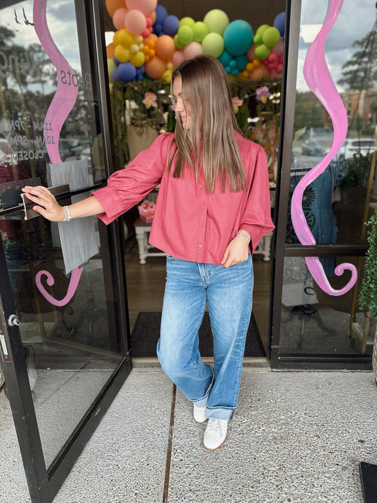 Yolanda Top - rosewood pink