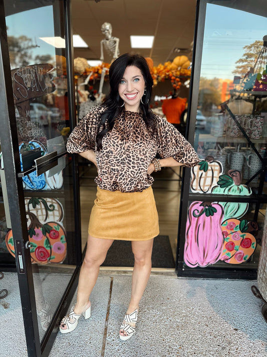 Cilly Leopard Top