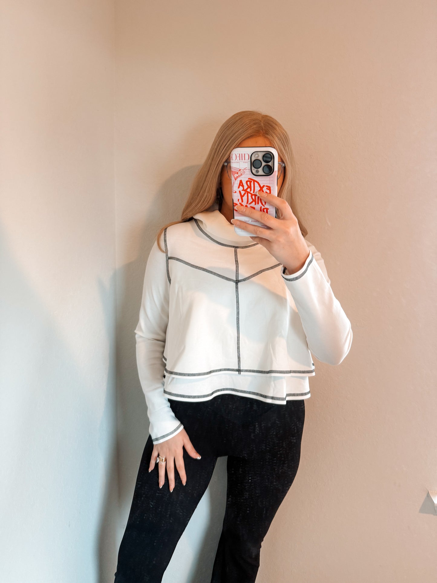 Reverse Stitch Pullover