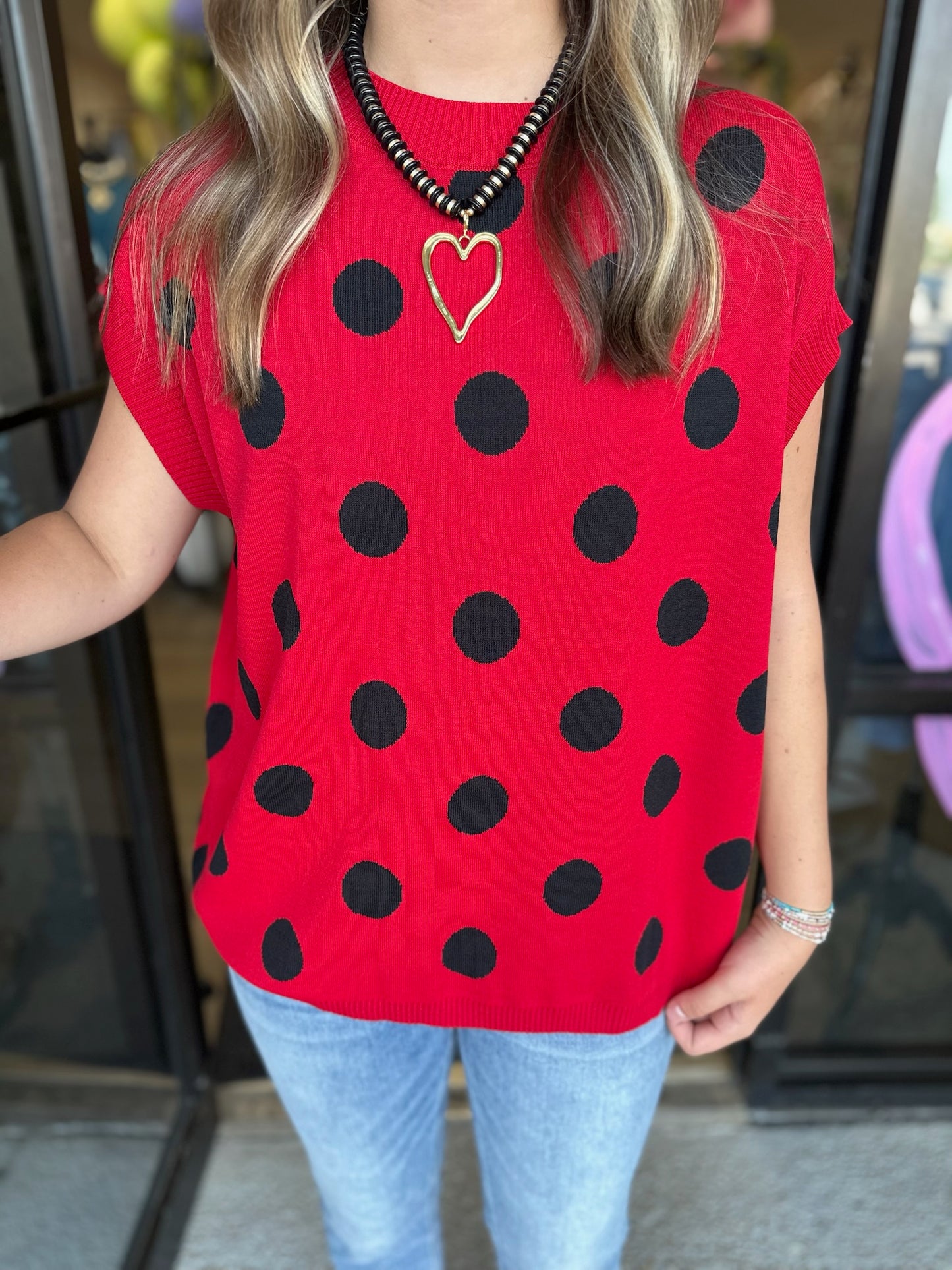 Fantasy Game Top - black/red
