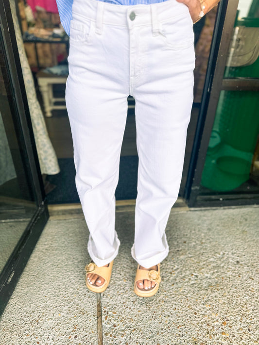 Optic White 32” Inseam Denim