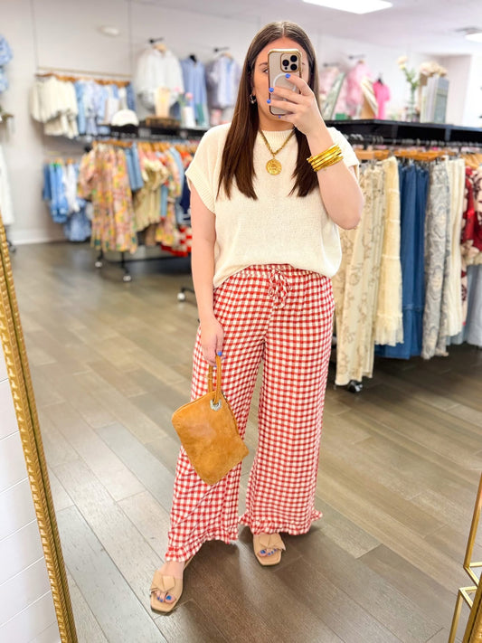 Gingham Kisses - Red