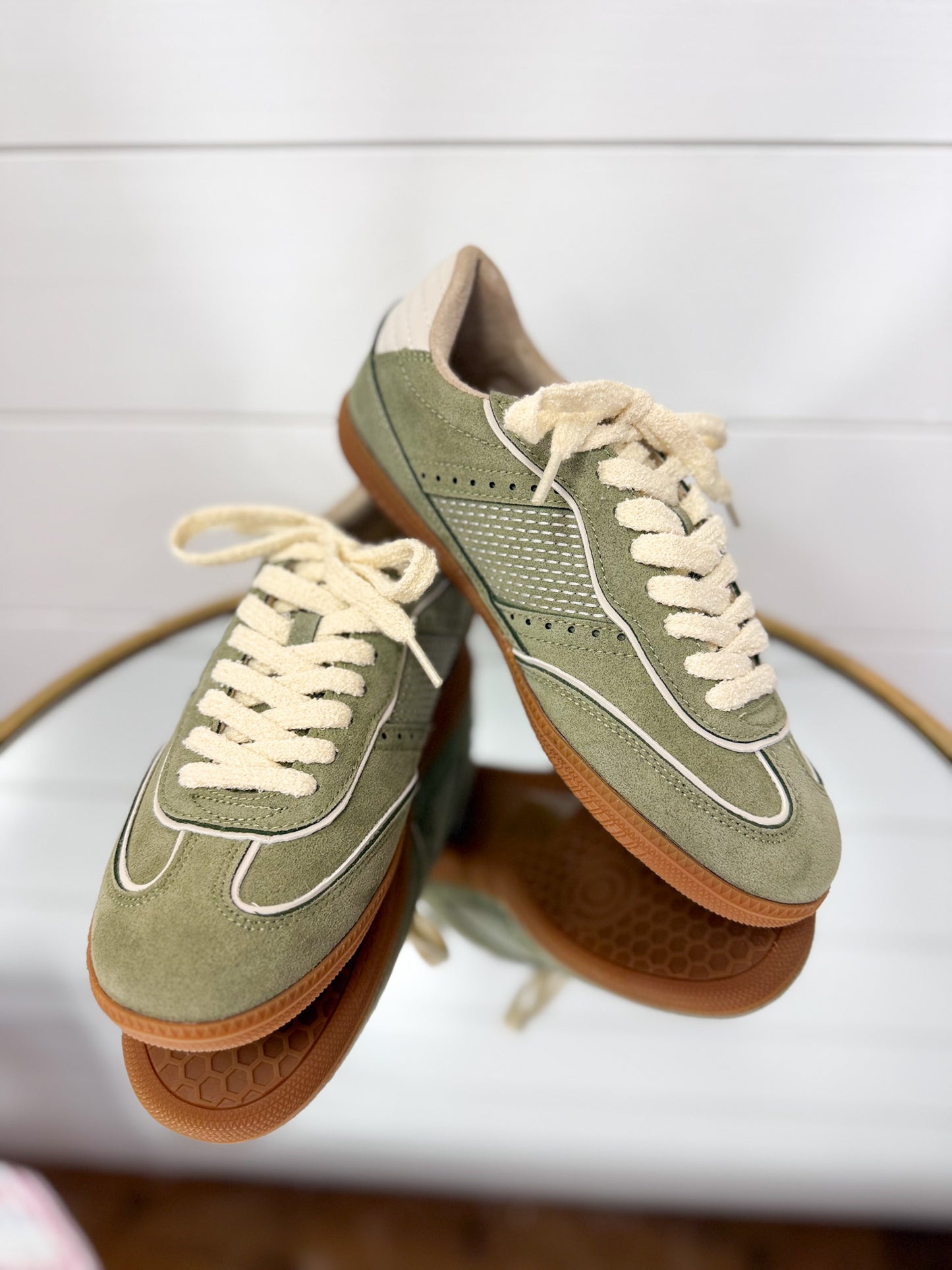 Sophie - Olive Suede