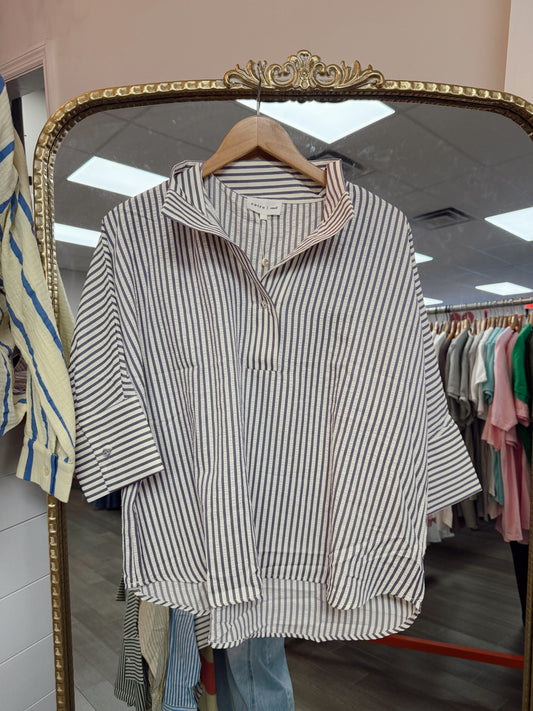 Striped Goodbye Top - lavender