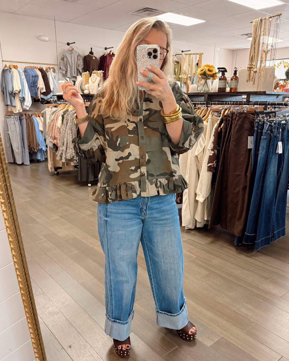 Camo Please Top