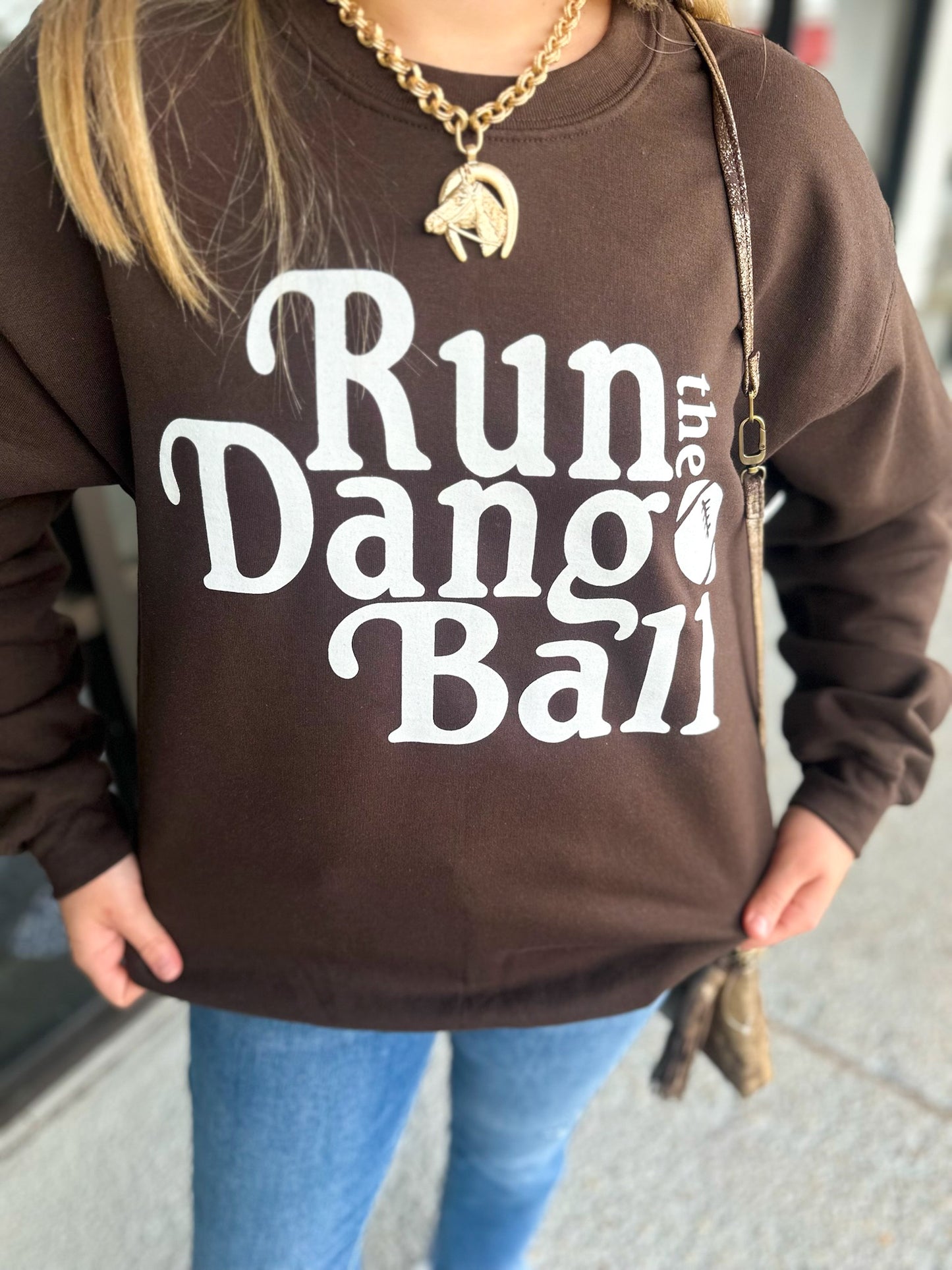 Run The Dang Ball Crewneck