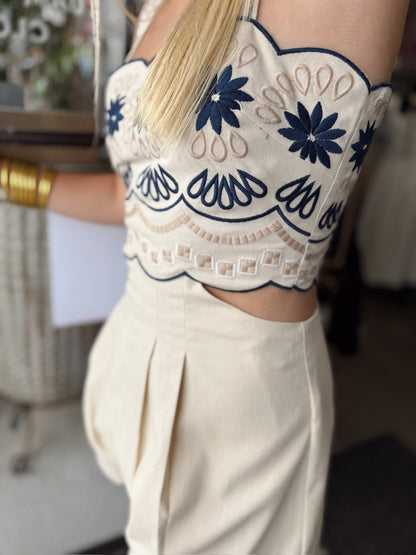 Kylee Dreams Romper-Light Taupe