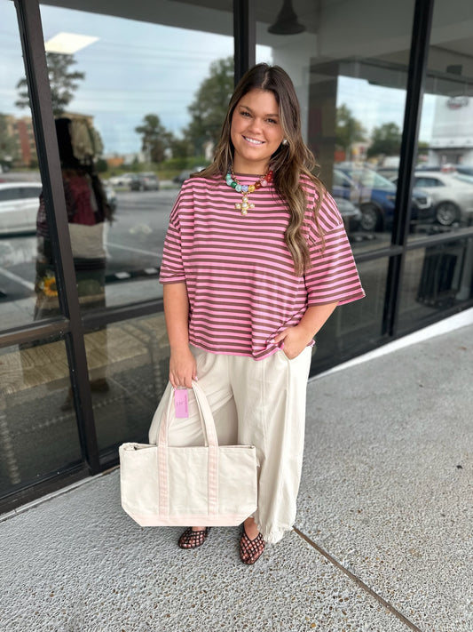 Oversized Boyfriend Tee - chocolate