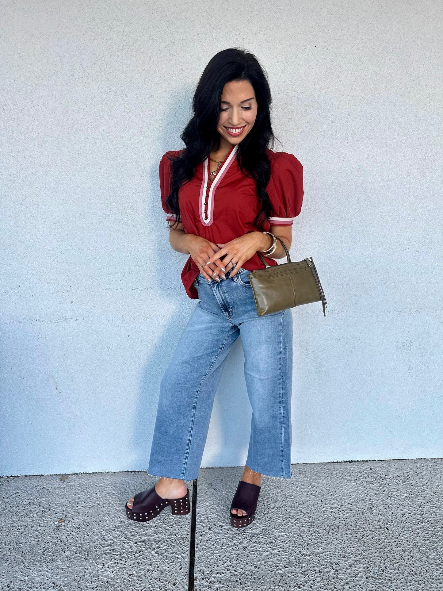 Color Pop Top - rust