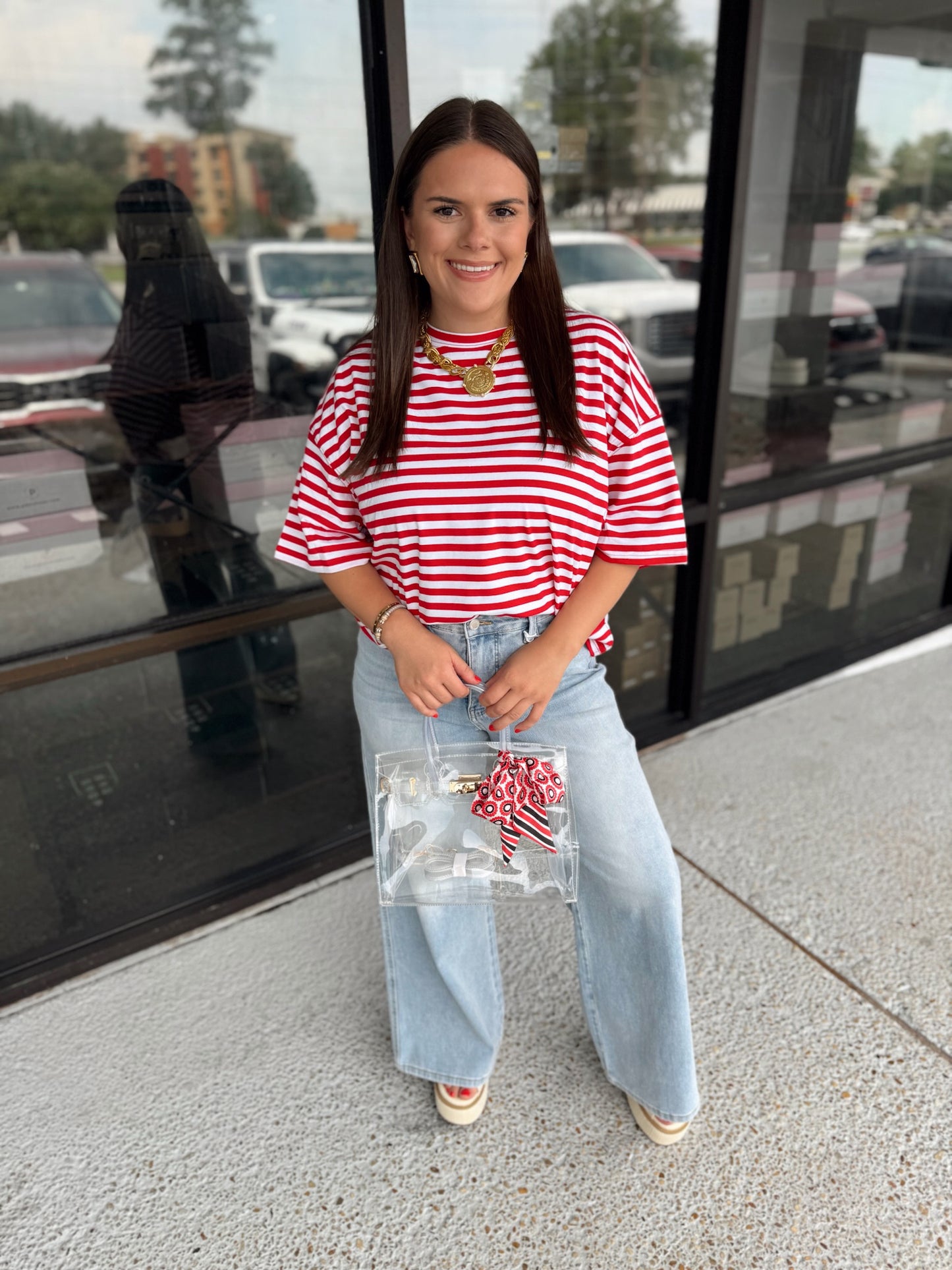 Boyfriend Tee - red