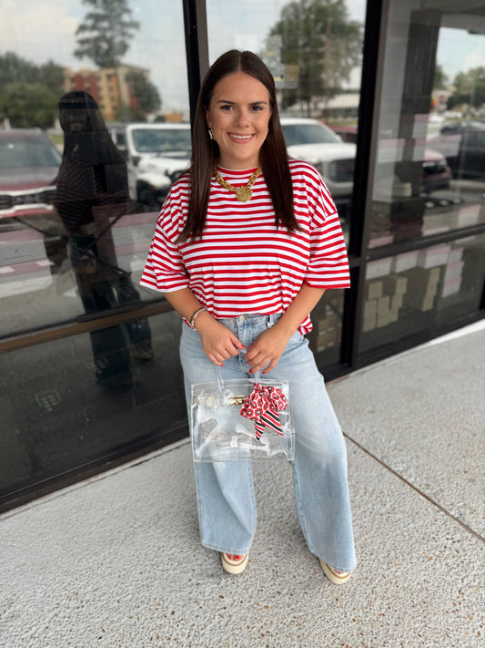 Boyfriend Tee - red