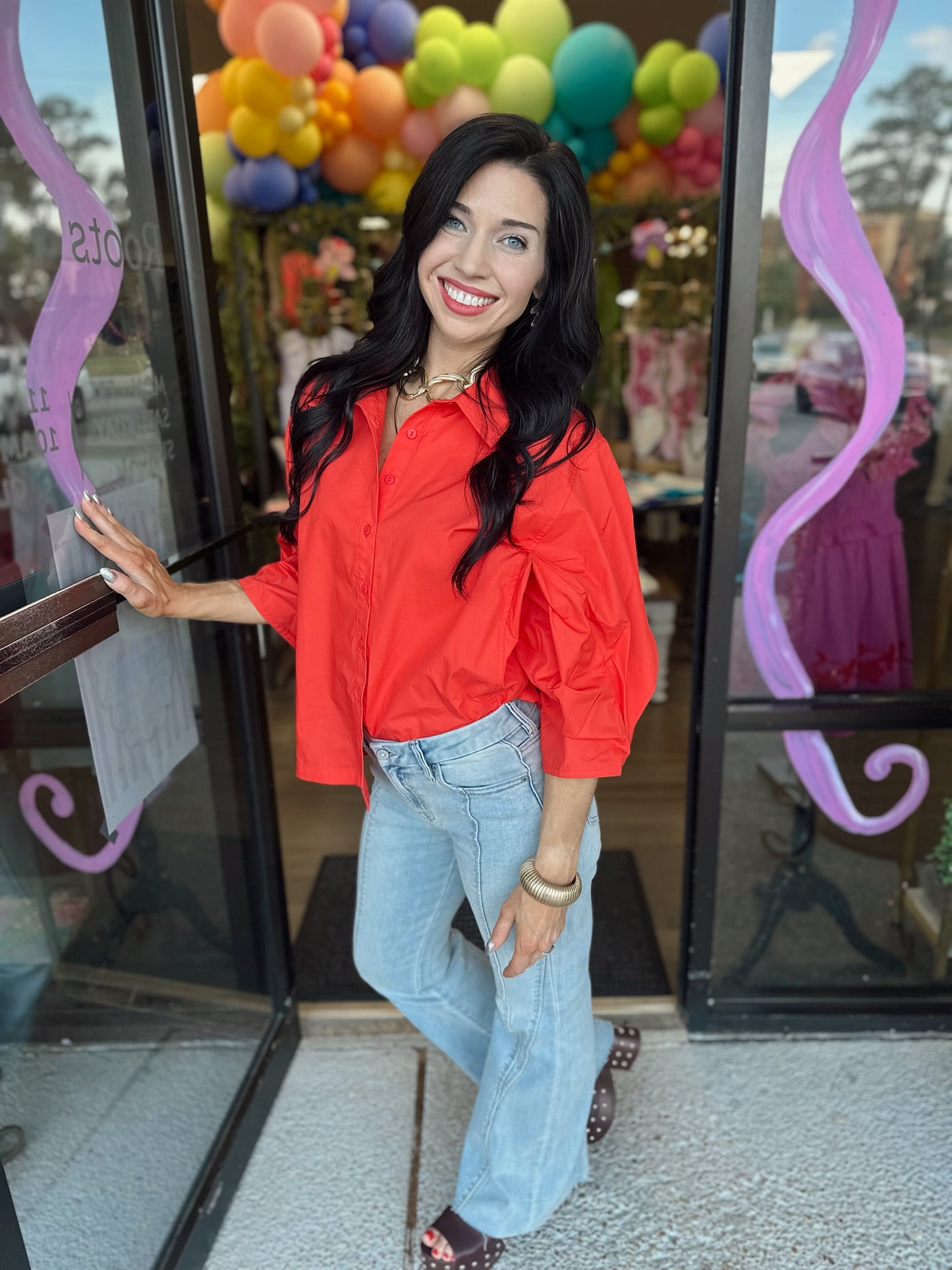 Rachel Top - coral