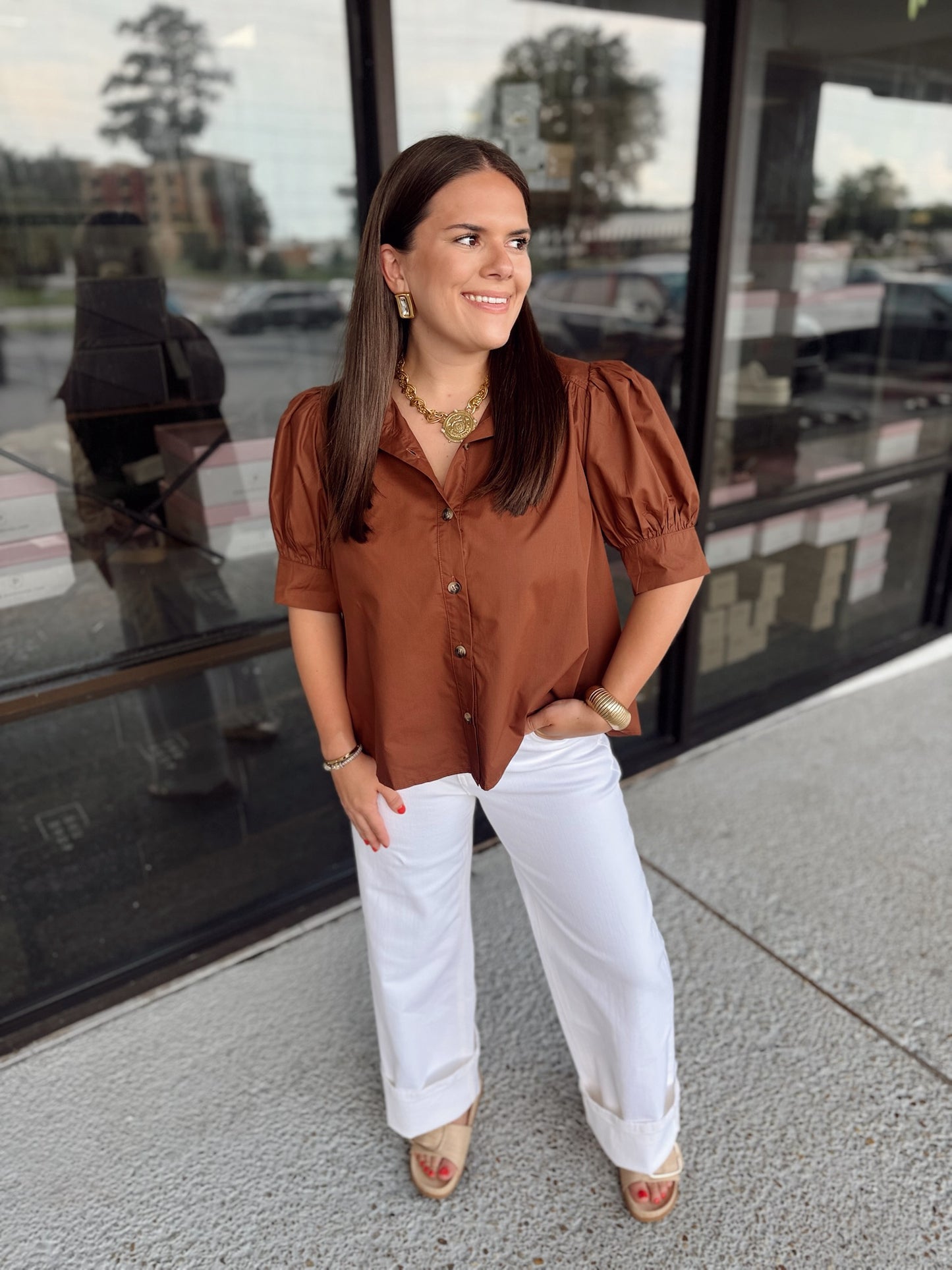 Neutral Babe Top - brown