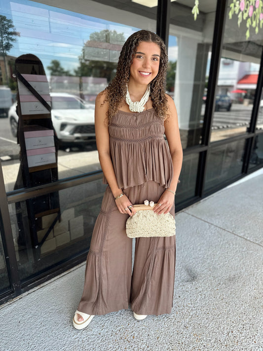 Wilma Set Pants - Ice Mocha