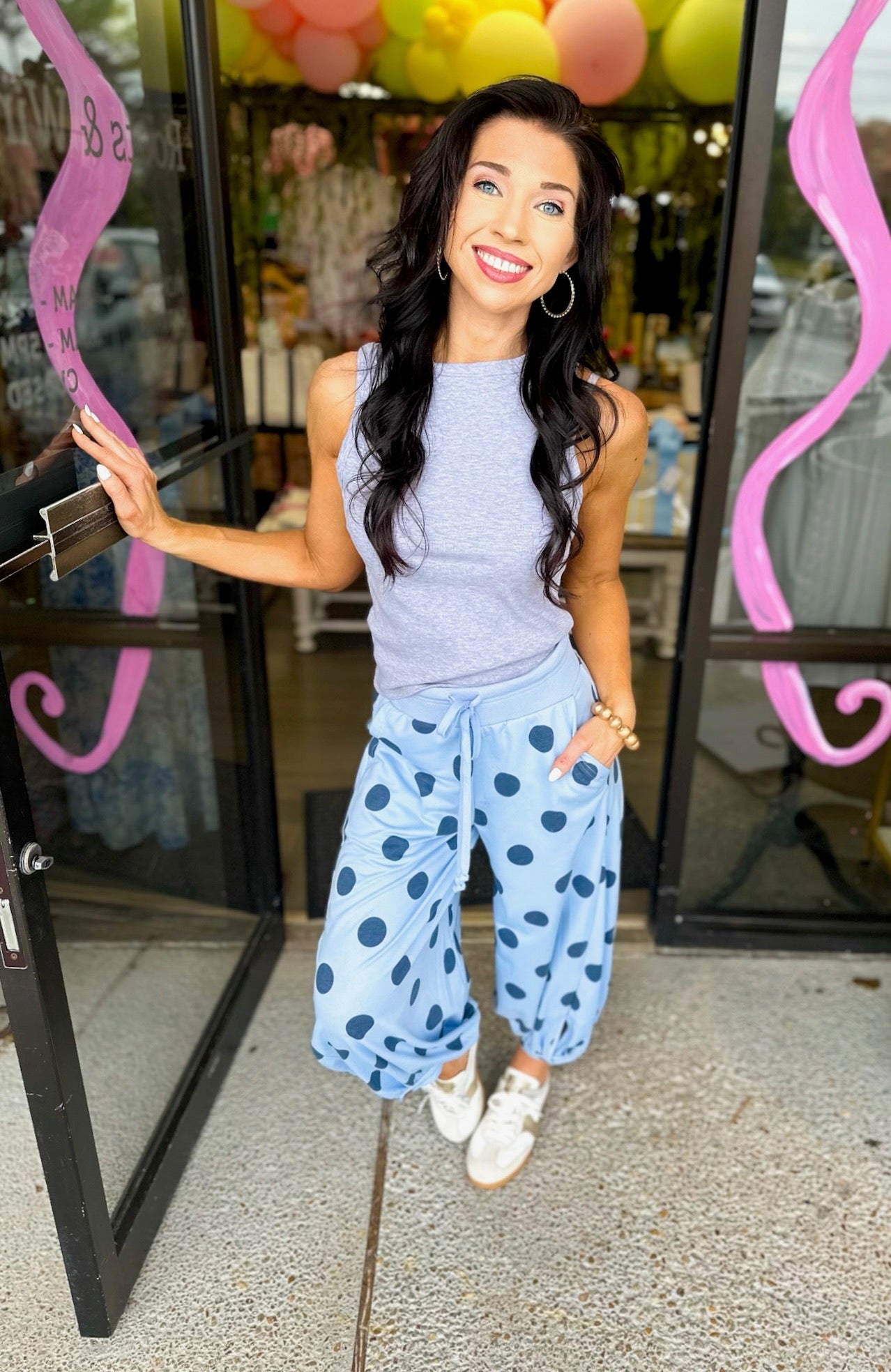 Sophie Balloon Pants - light blue