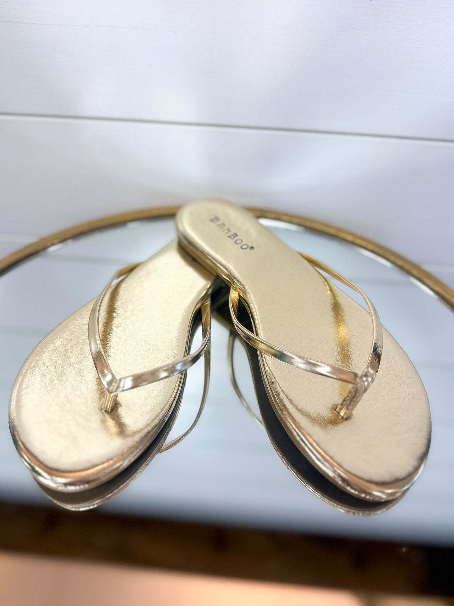 Squishy Flip Flops - Gold