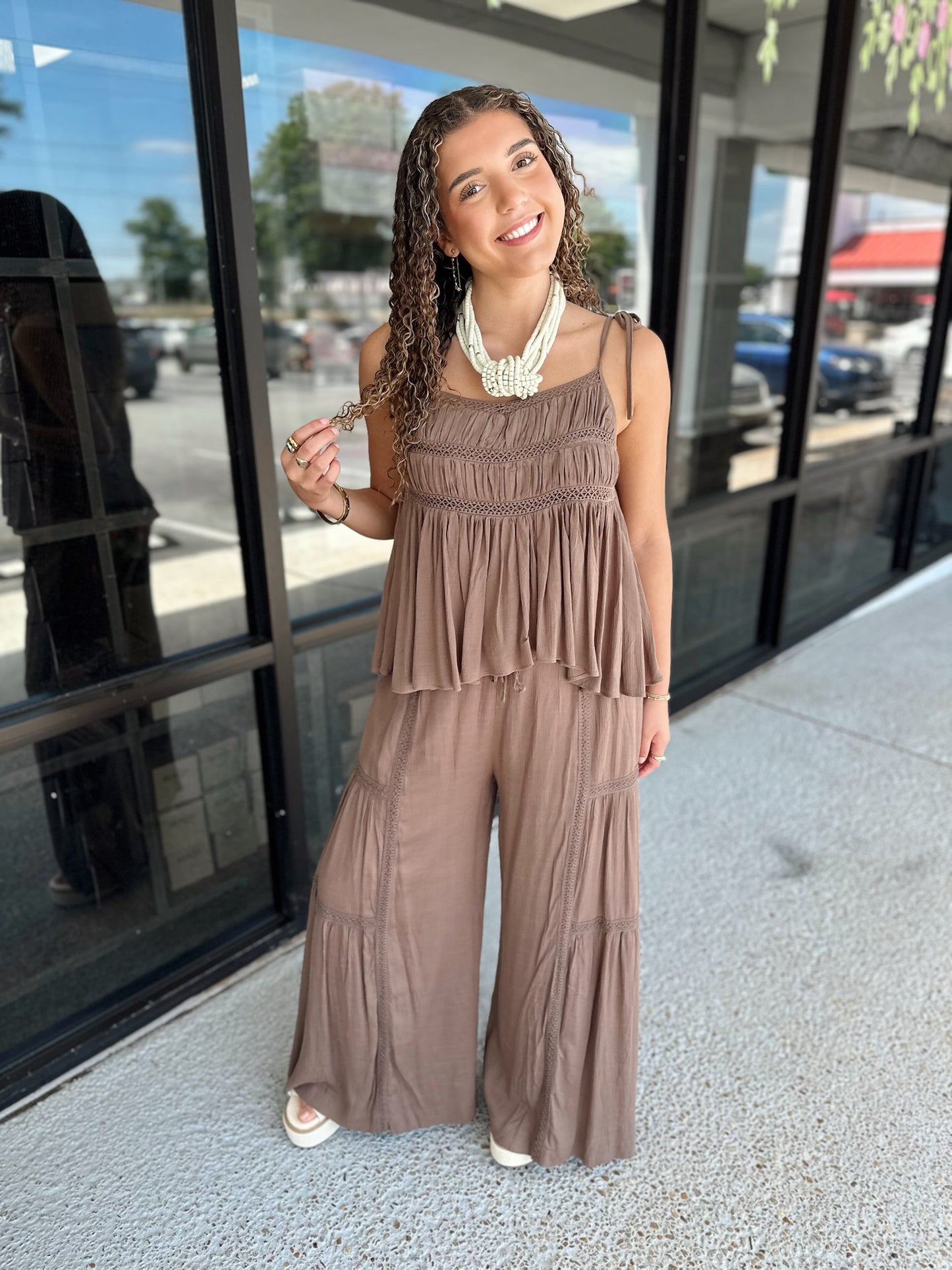 Wilma Set Top - Ice Mocha