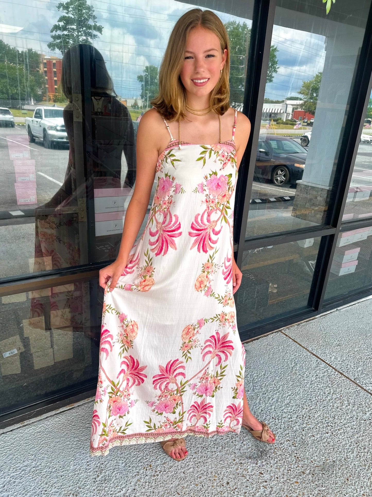 Blakely Maxi - cream floral