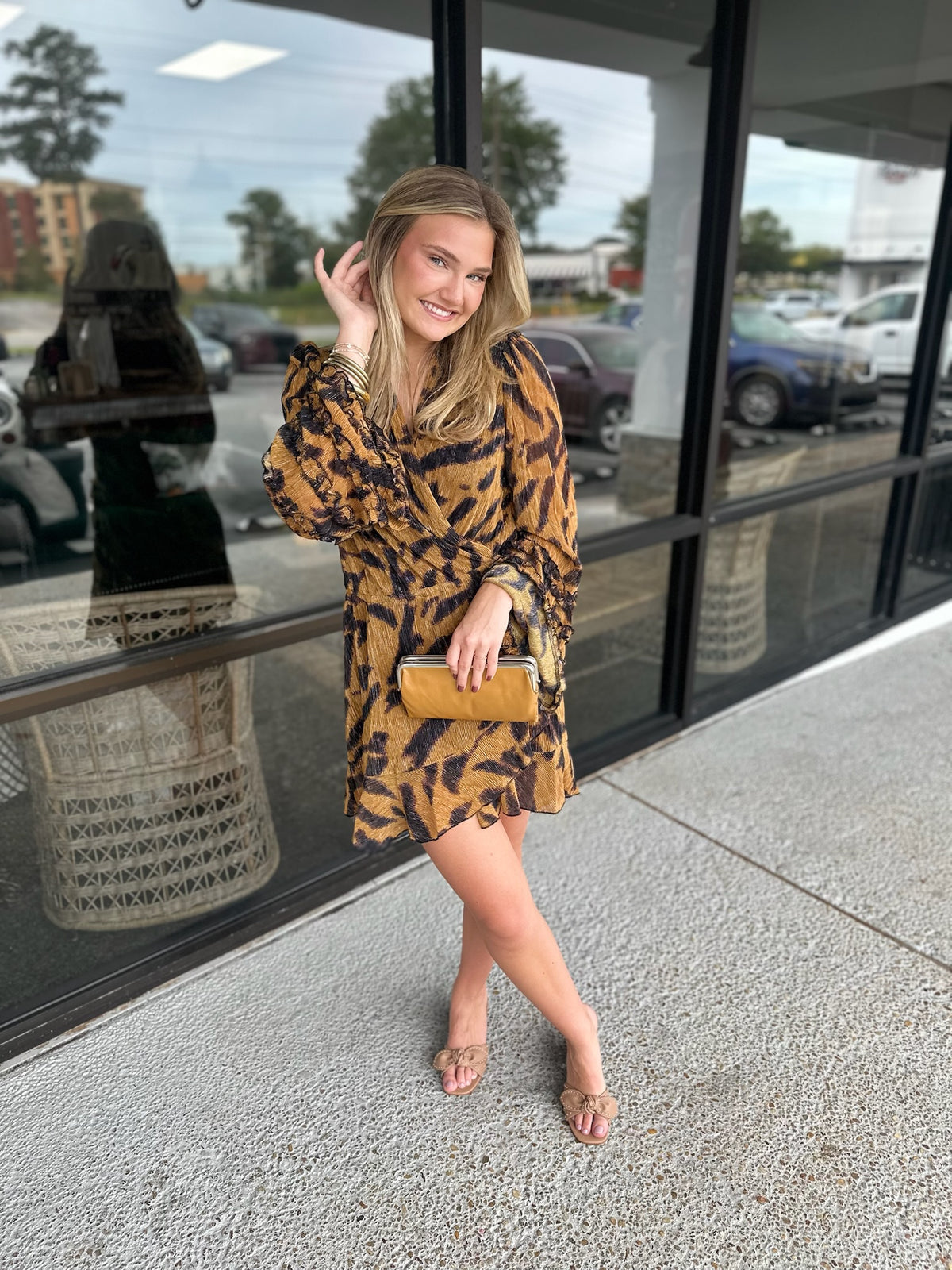 Wild Run Dress - gold/black
