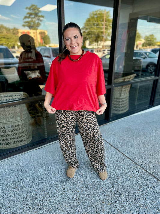 Abstract Barrel Pants