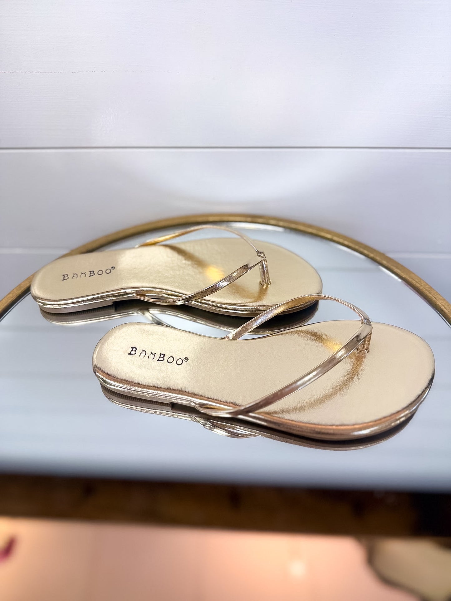 Squishy Flip Flops - Gold