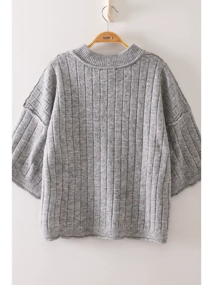 Coffee Date Knit - gray