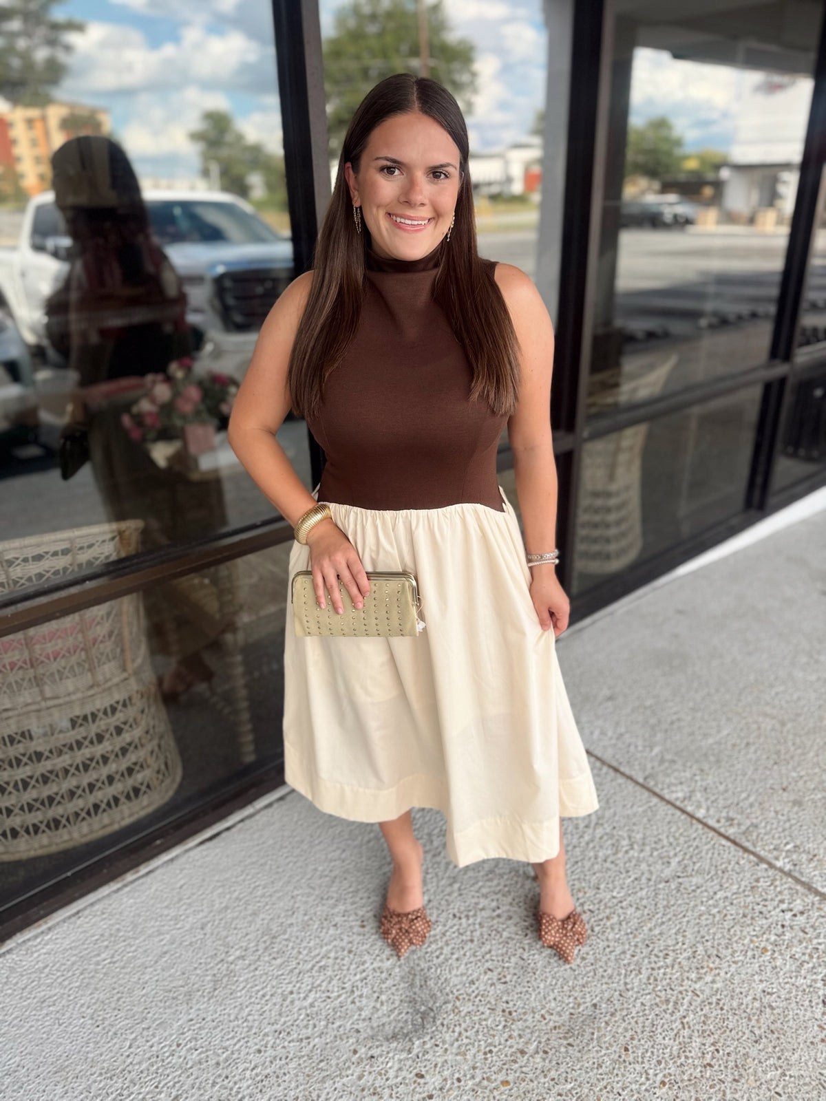 meet you there midi - brown
