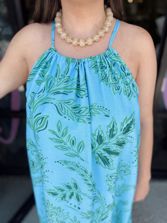 logan dress - blue
