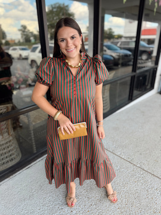 Julie Midi - rust green