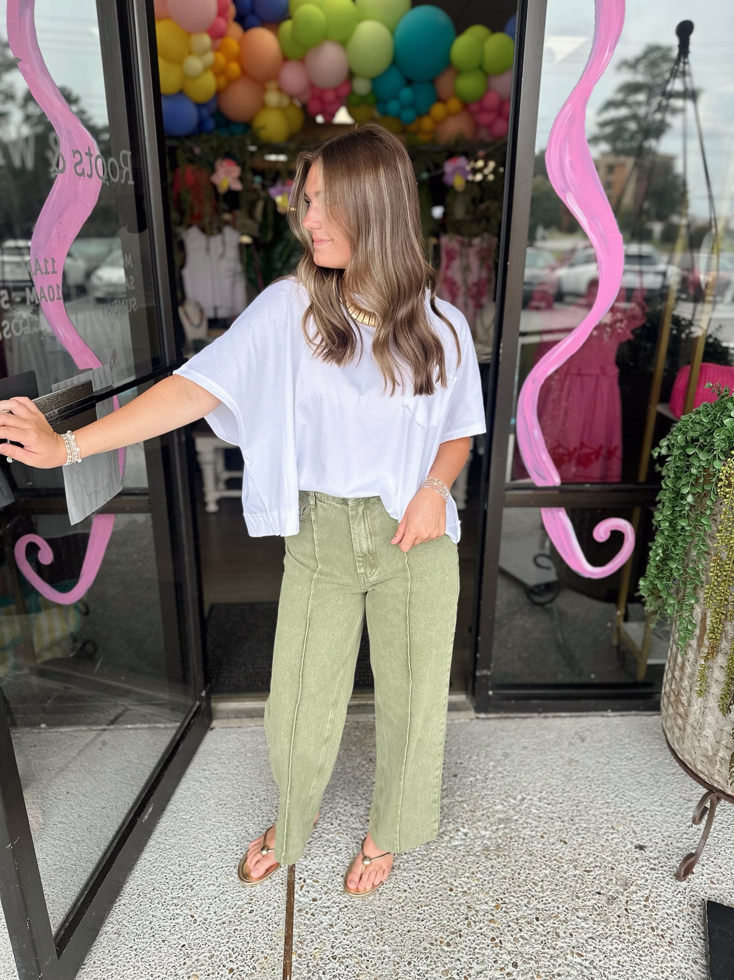 Cammie Denim - olive