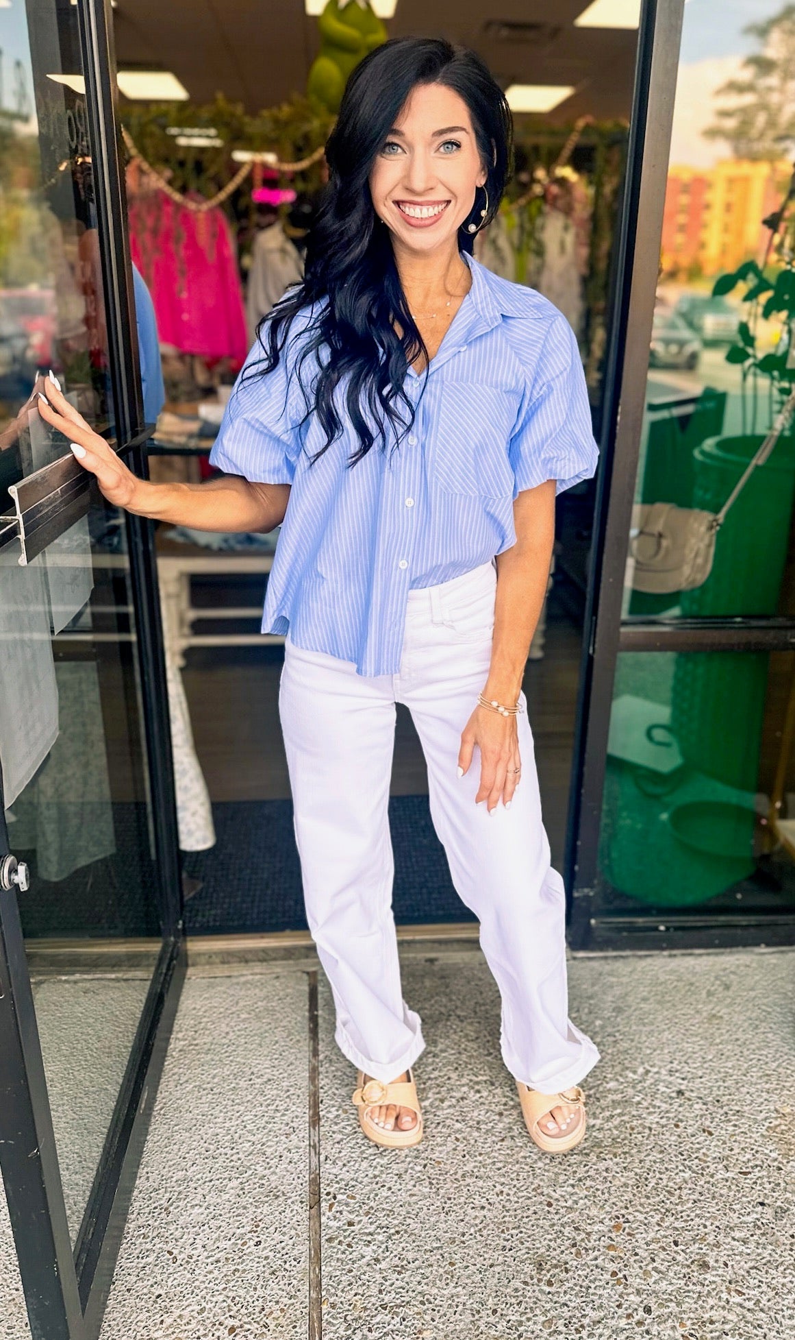 Optic White 32” Inseam Denim
