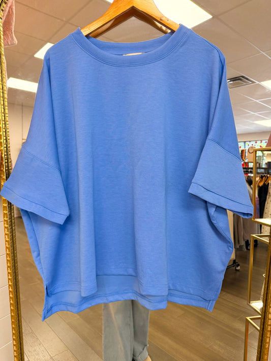 Liberty Scuba Top - Cornflower Blue