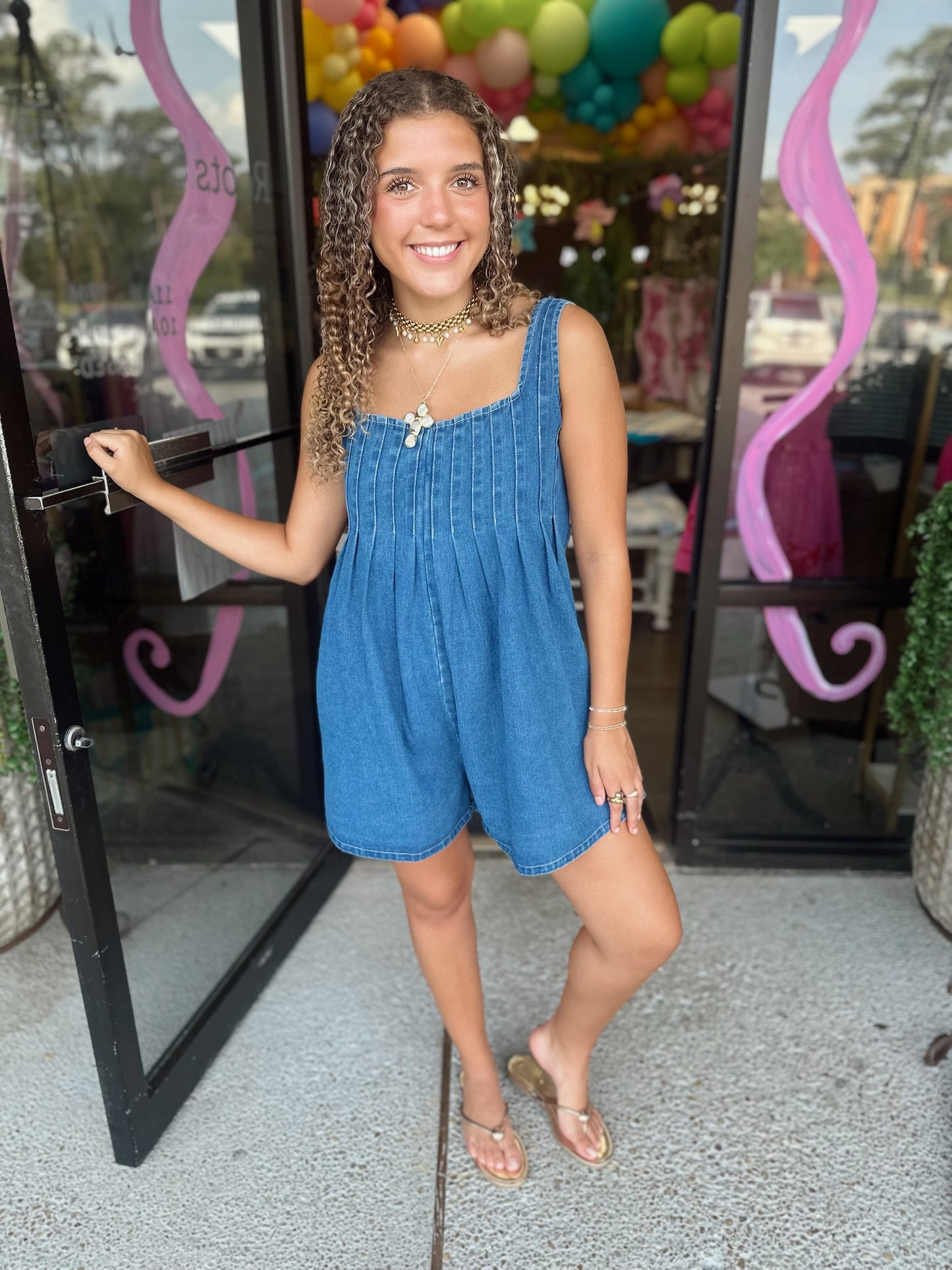 Nelson Denim Romper