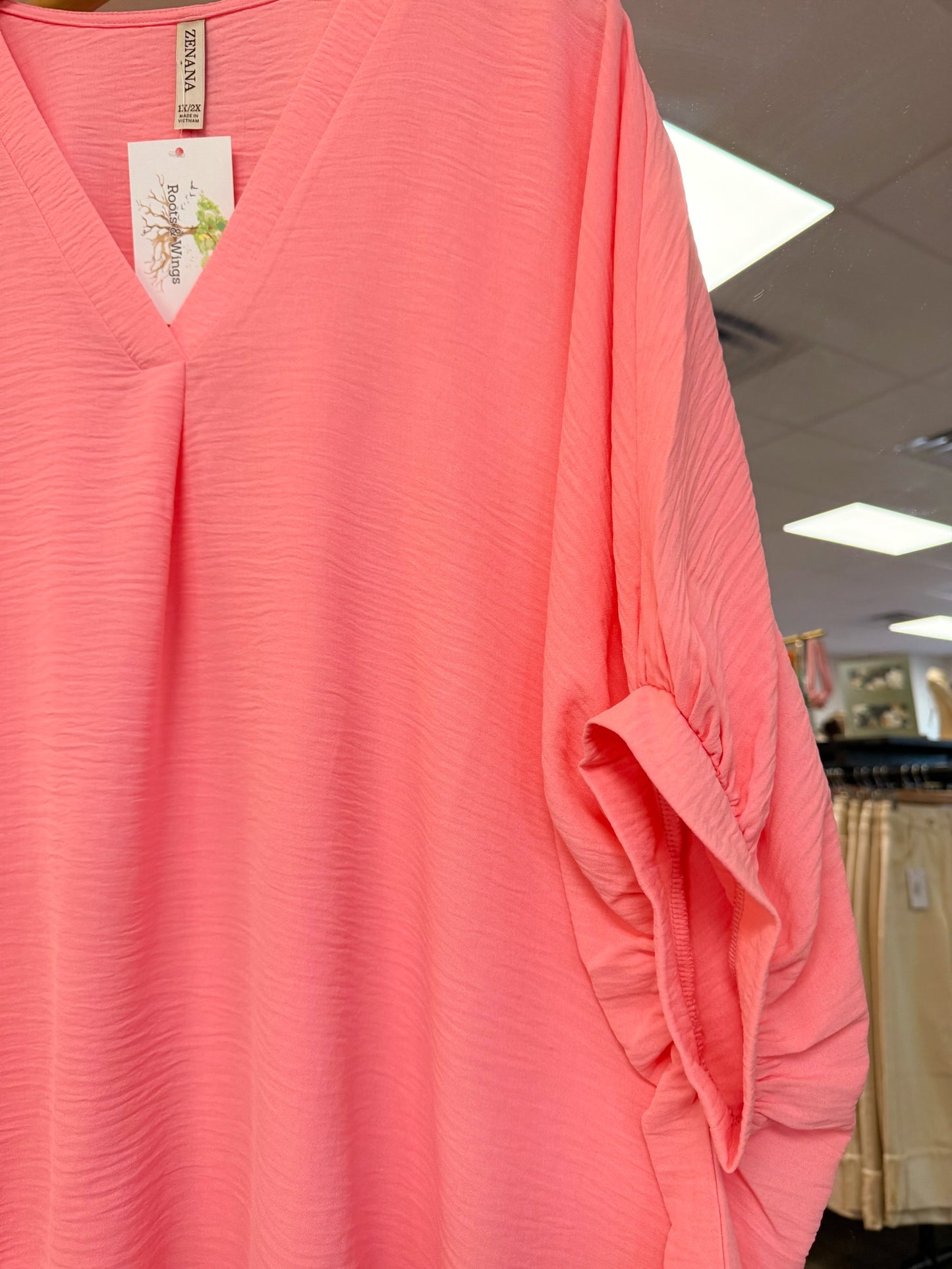 Airy Babe Top - Dk Pink