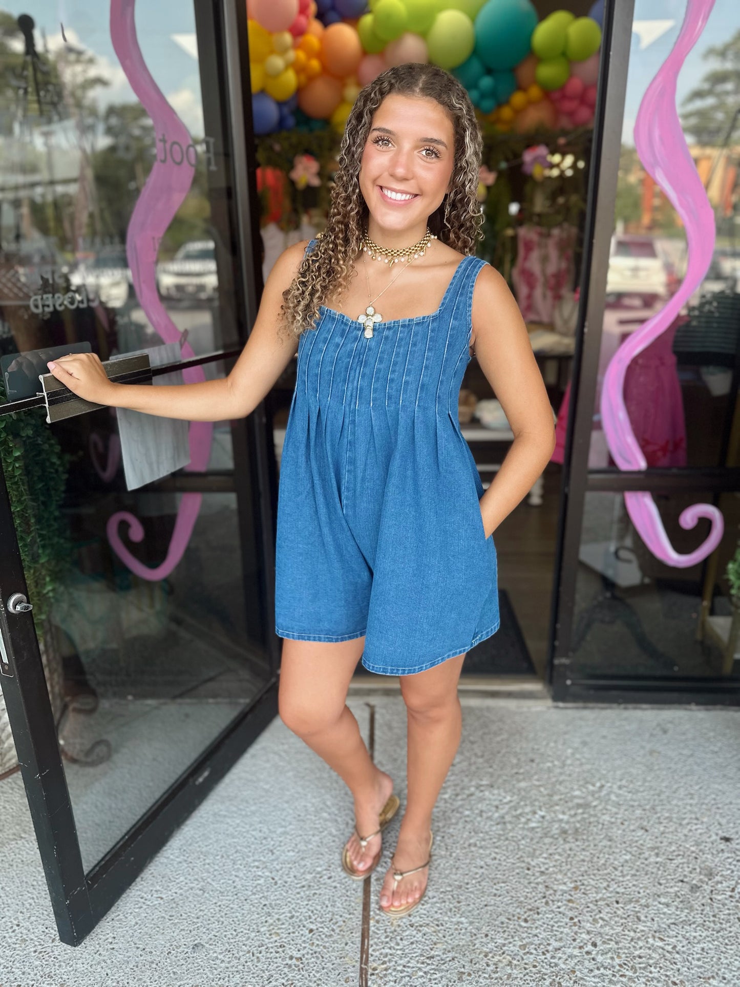 Nelson Denim Romper