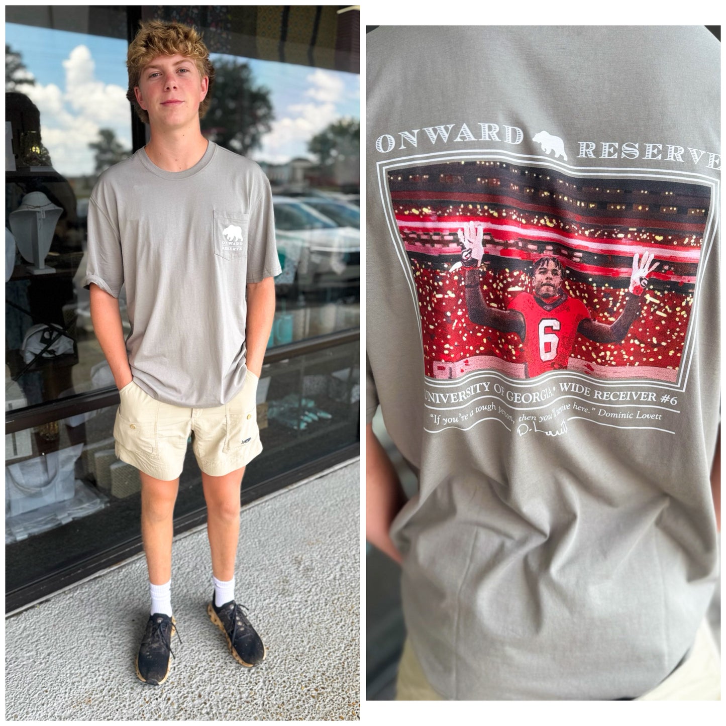 Dom Lovett Tee-Granite