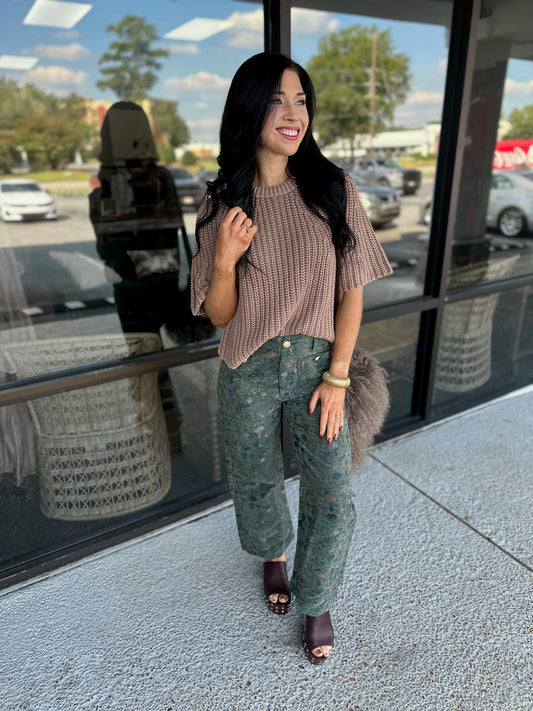 Vintage Flare Top - mocha
