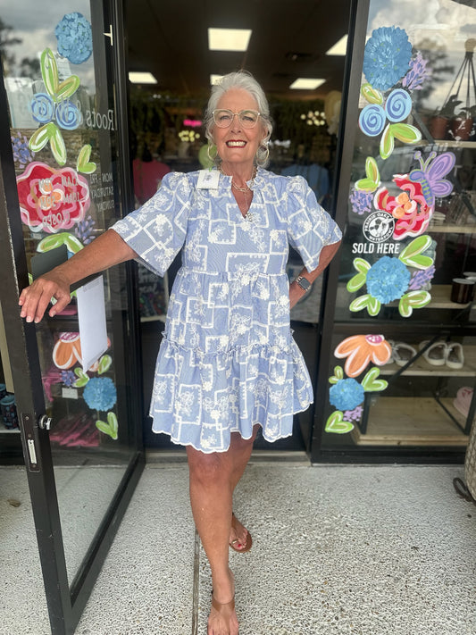 Floral Dream Mini - blue