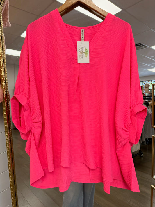 Airy Babe Top - Neon Fuchsia