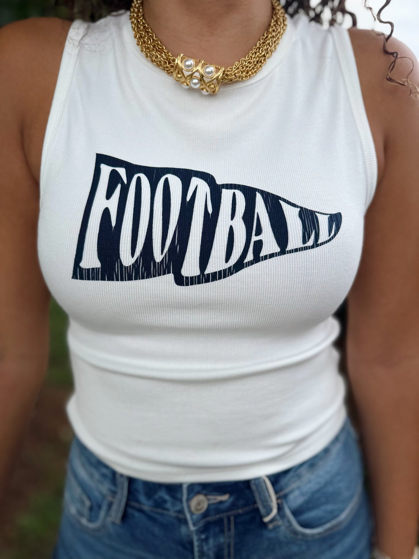 Football Tank Top - navy