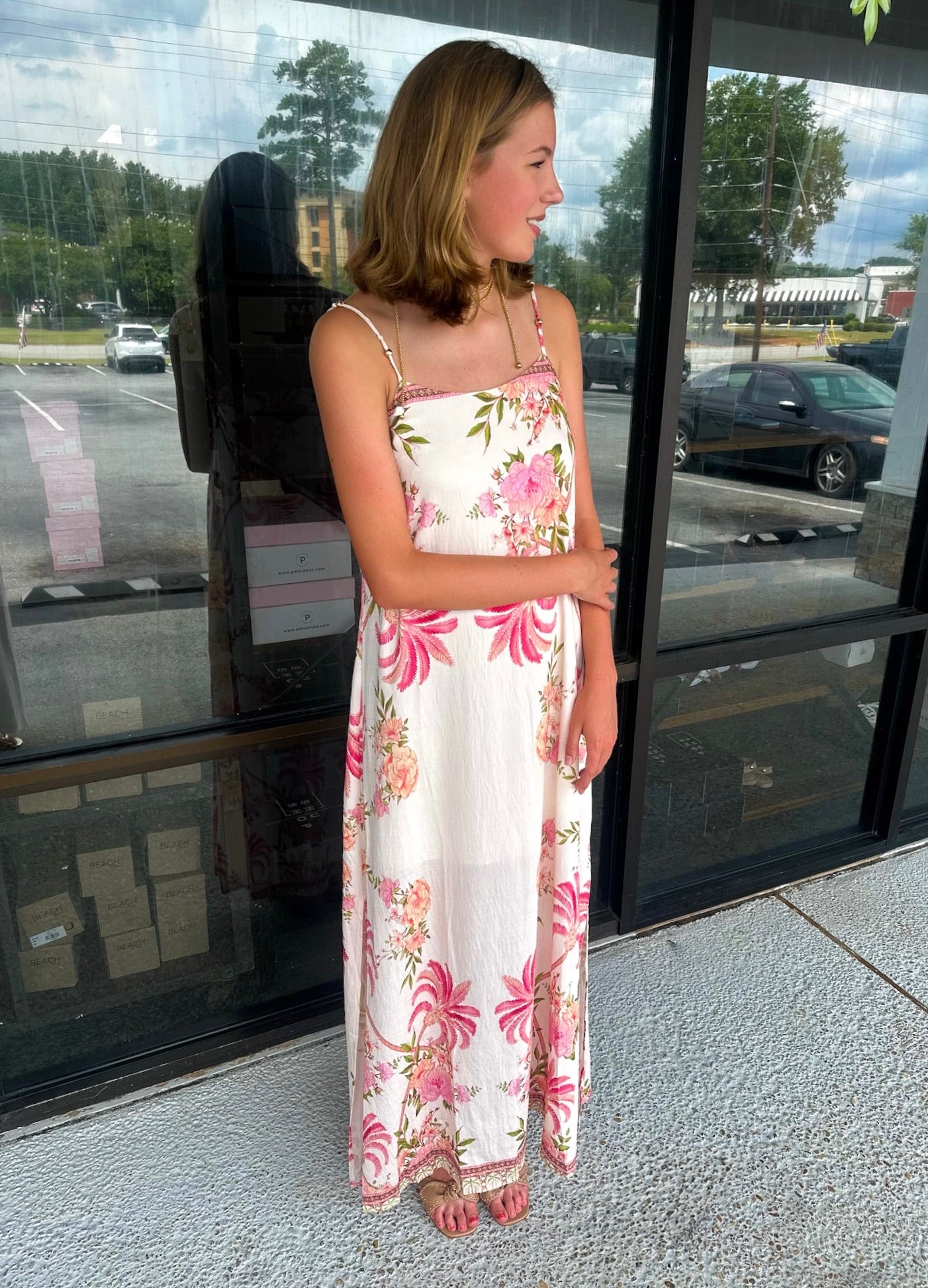 Blakely Maxi - cream floral