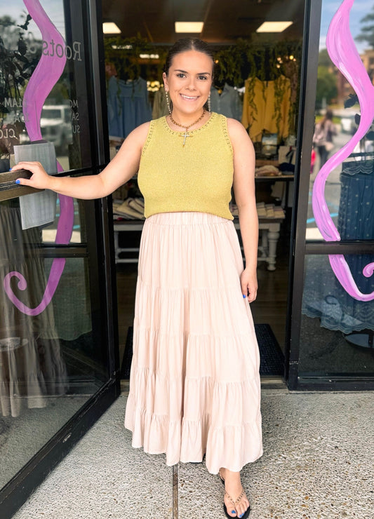 Just a Swinging Skirt - Champagne