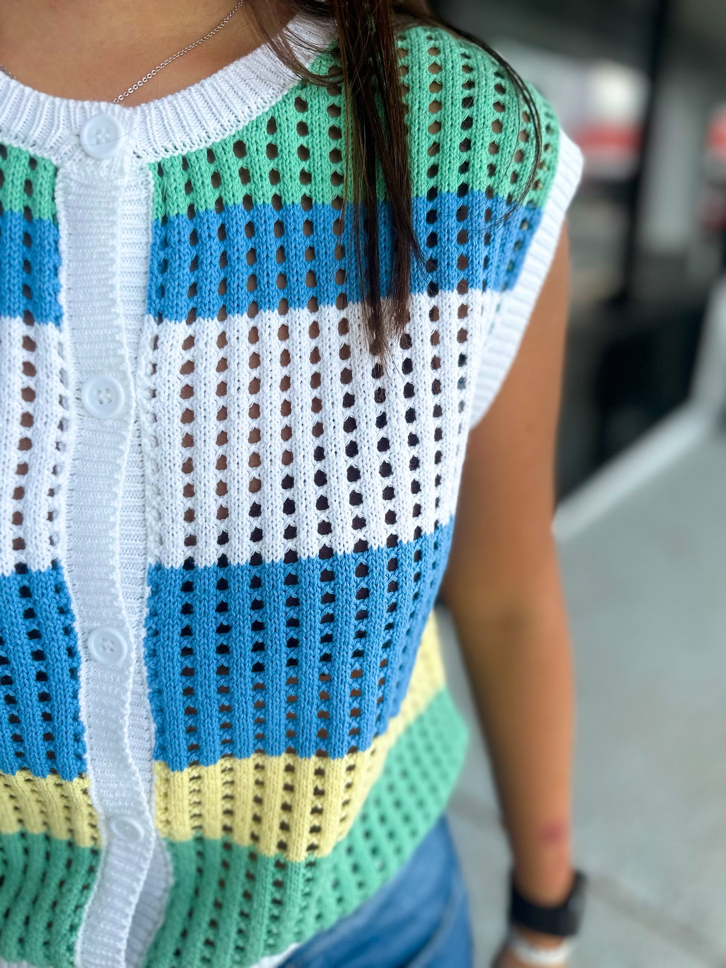 Striped Block - white mix