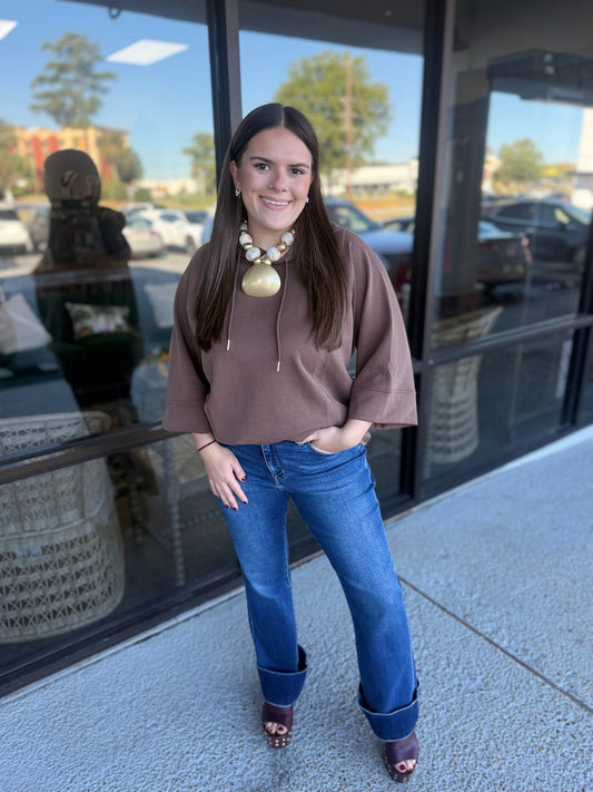 Comfort Zone Top - coco brown