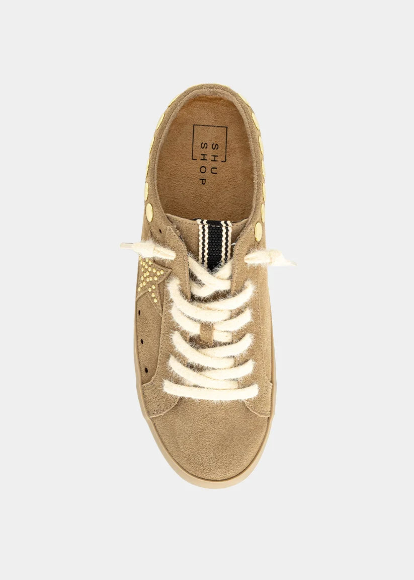 Pia - camel Suede